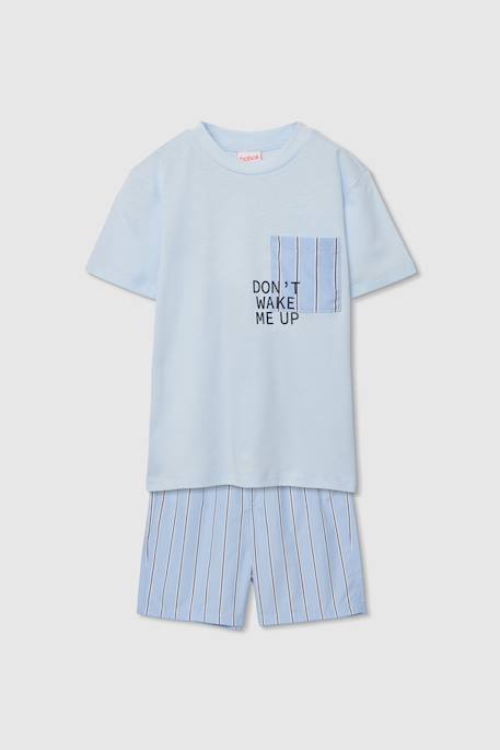 Garçon-Pyjama enfant en coton à manches courtes