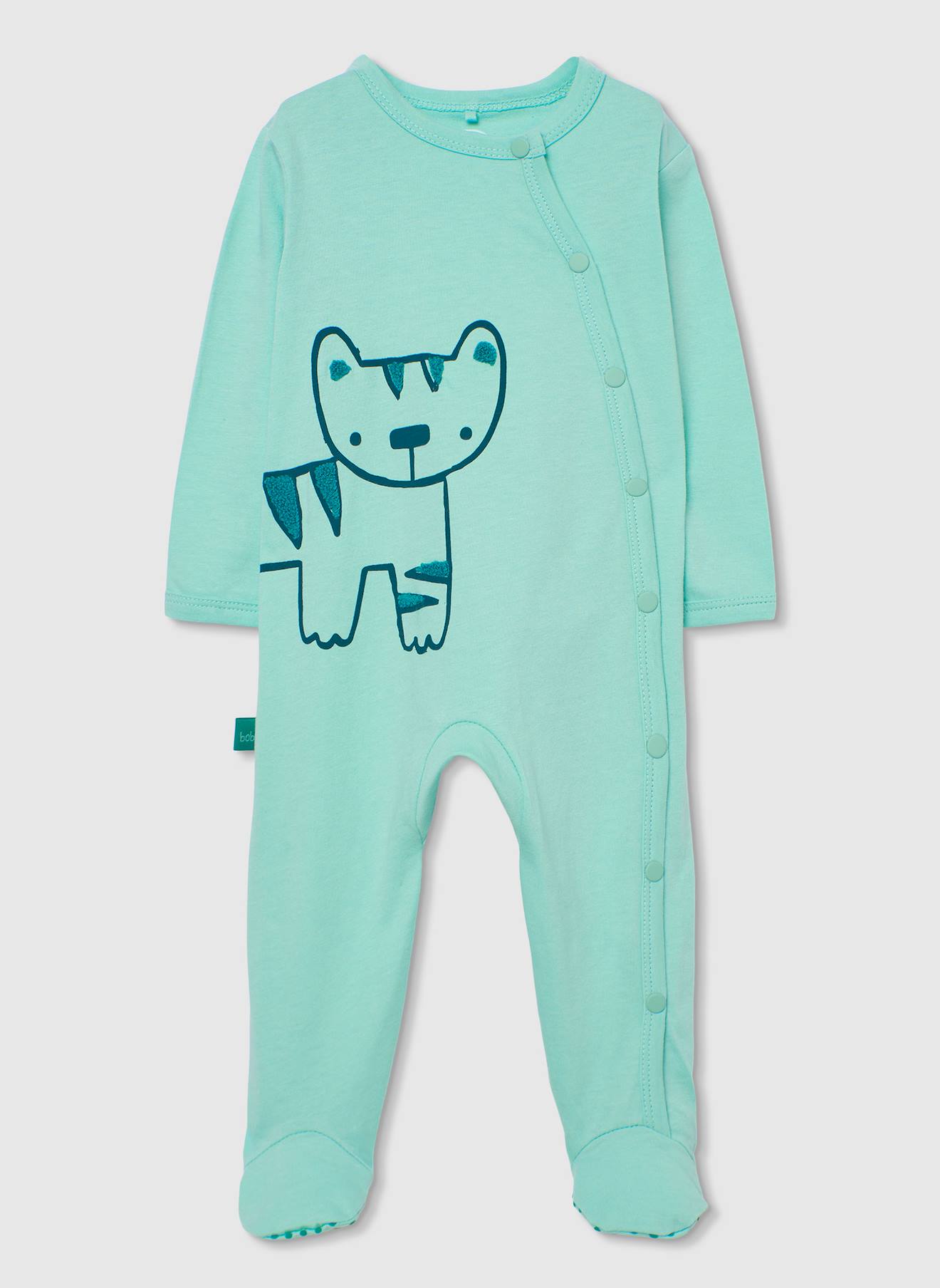 Dors bien bébé en tricot vert