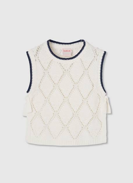 Pull sans manches fille en coton  - vertbaudet enfant