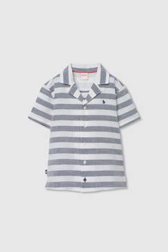 -Chemise  en lin imprimé