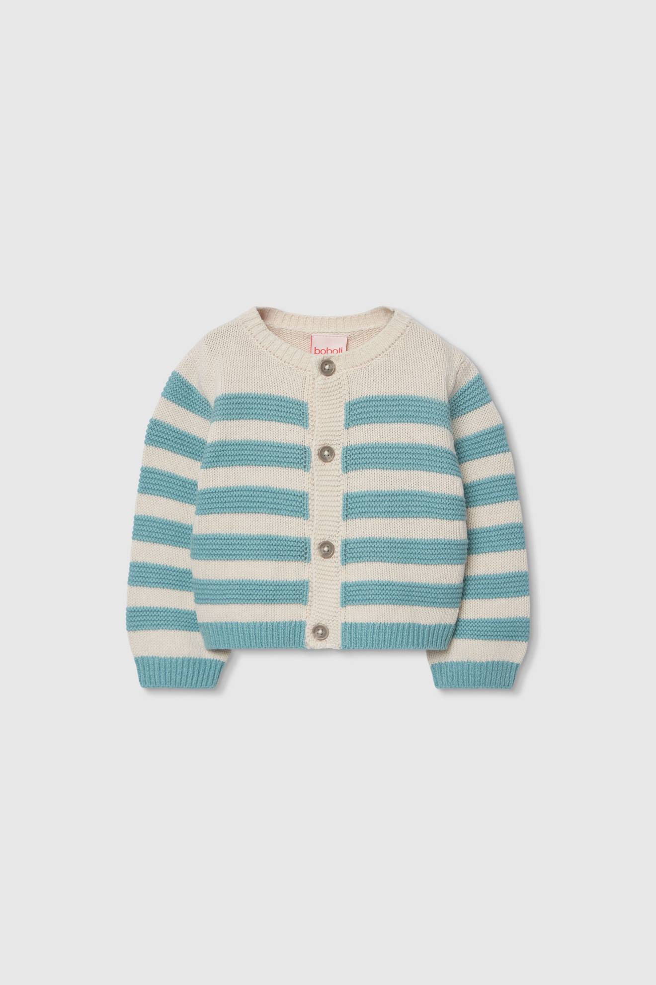 Gilet Bébé En Tricot Vert