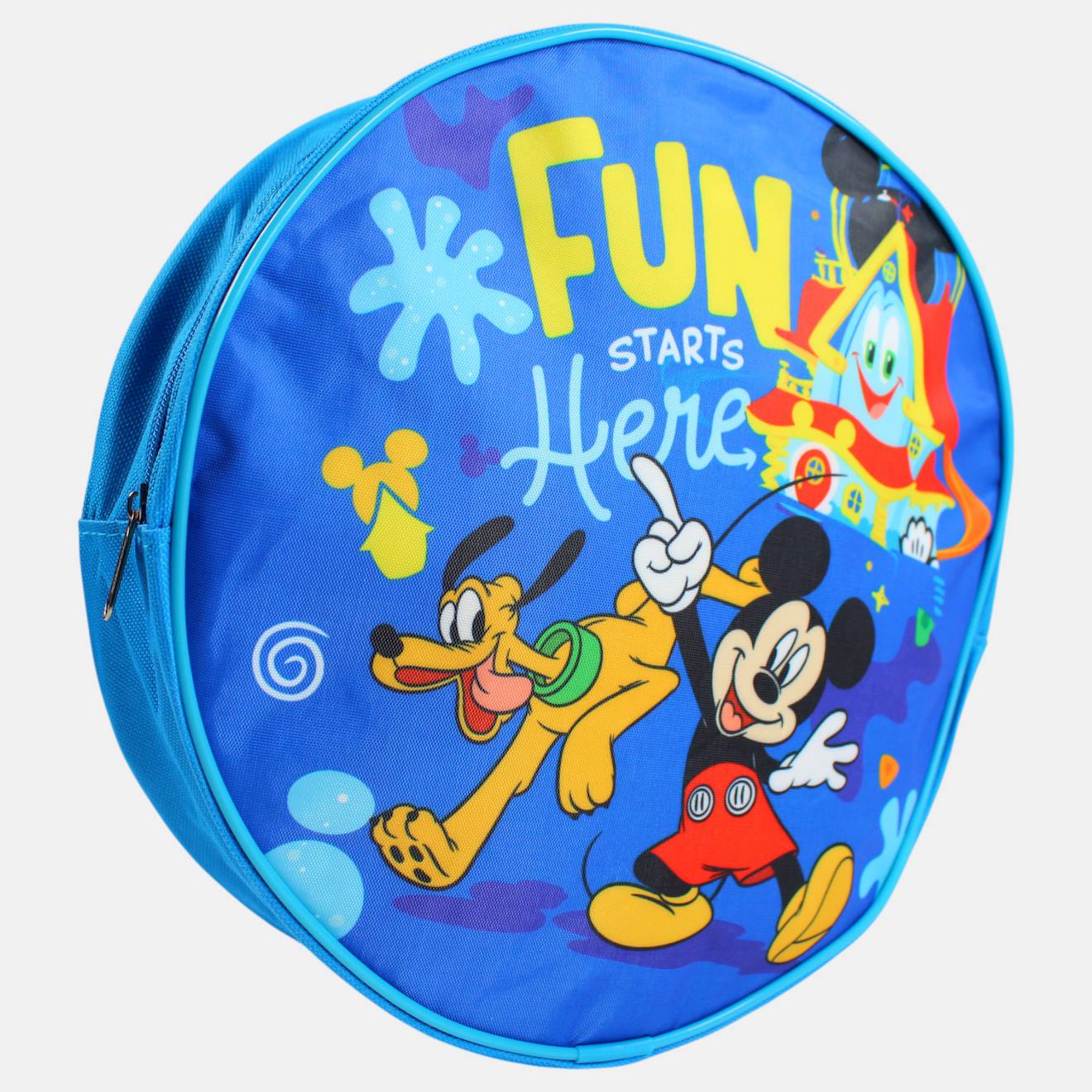 Sac Dos Rond Enfant 27x9 Cm Motif Mickey Bleu 11 €