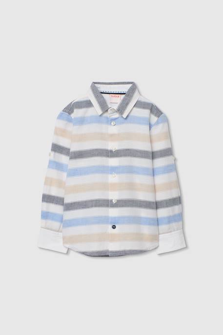 Chemise en lin rayée  - vertbaudet enfant