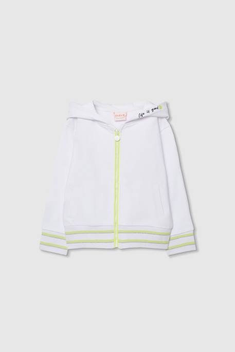 Fille-Pull, gilet, sweat-Sweat zippé à capuche polaire