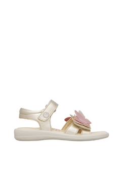 Chaussures-Sandales en cuir avec des papillons appliqués maudi