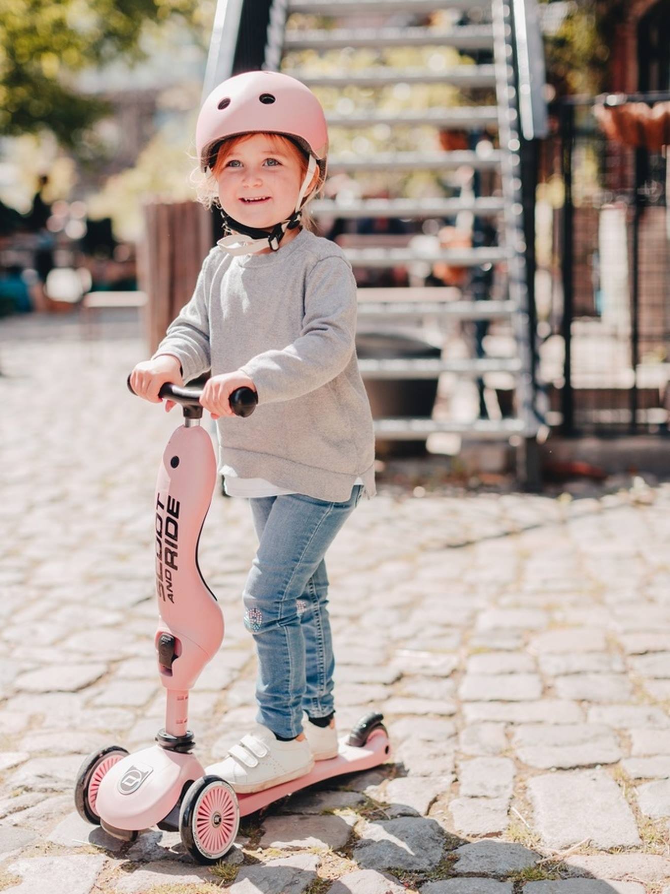 Trottinette Evolutive Enfant Highwaykick Rose