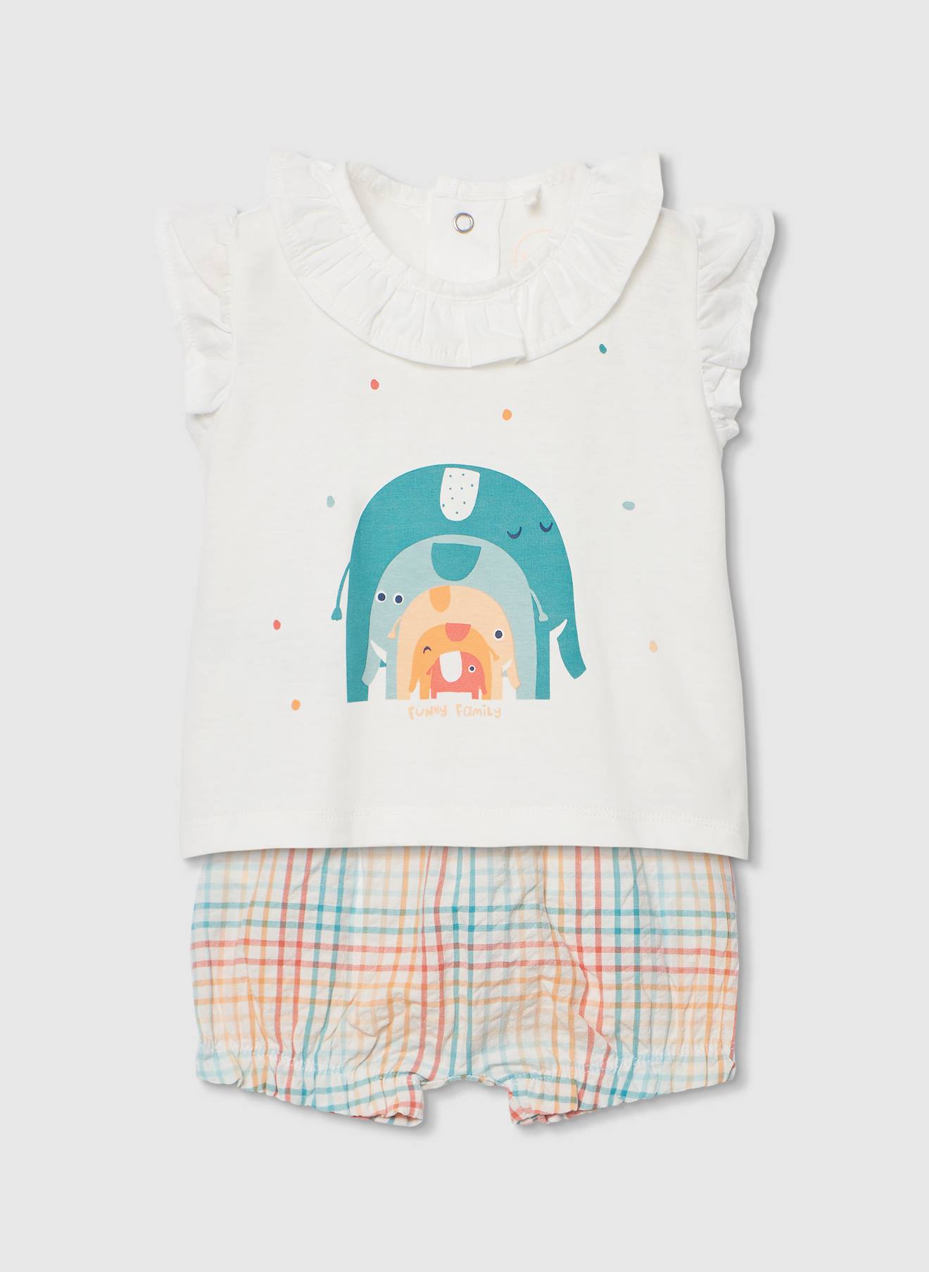 Ensemble Bb Coton Blanc 18 €