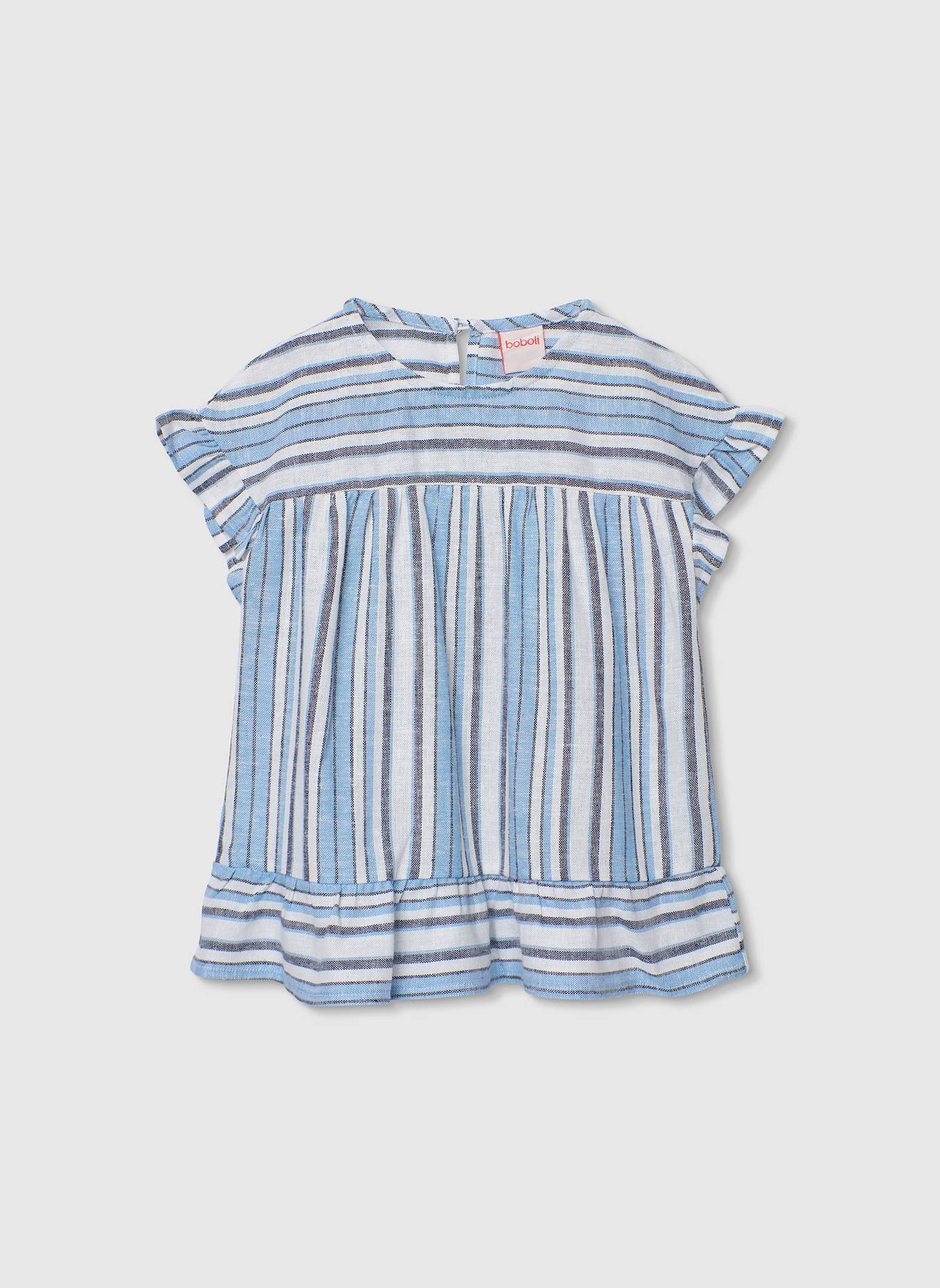 Blouse Fille Lin Rayures Multicolore 20$