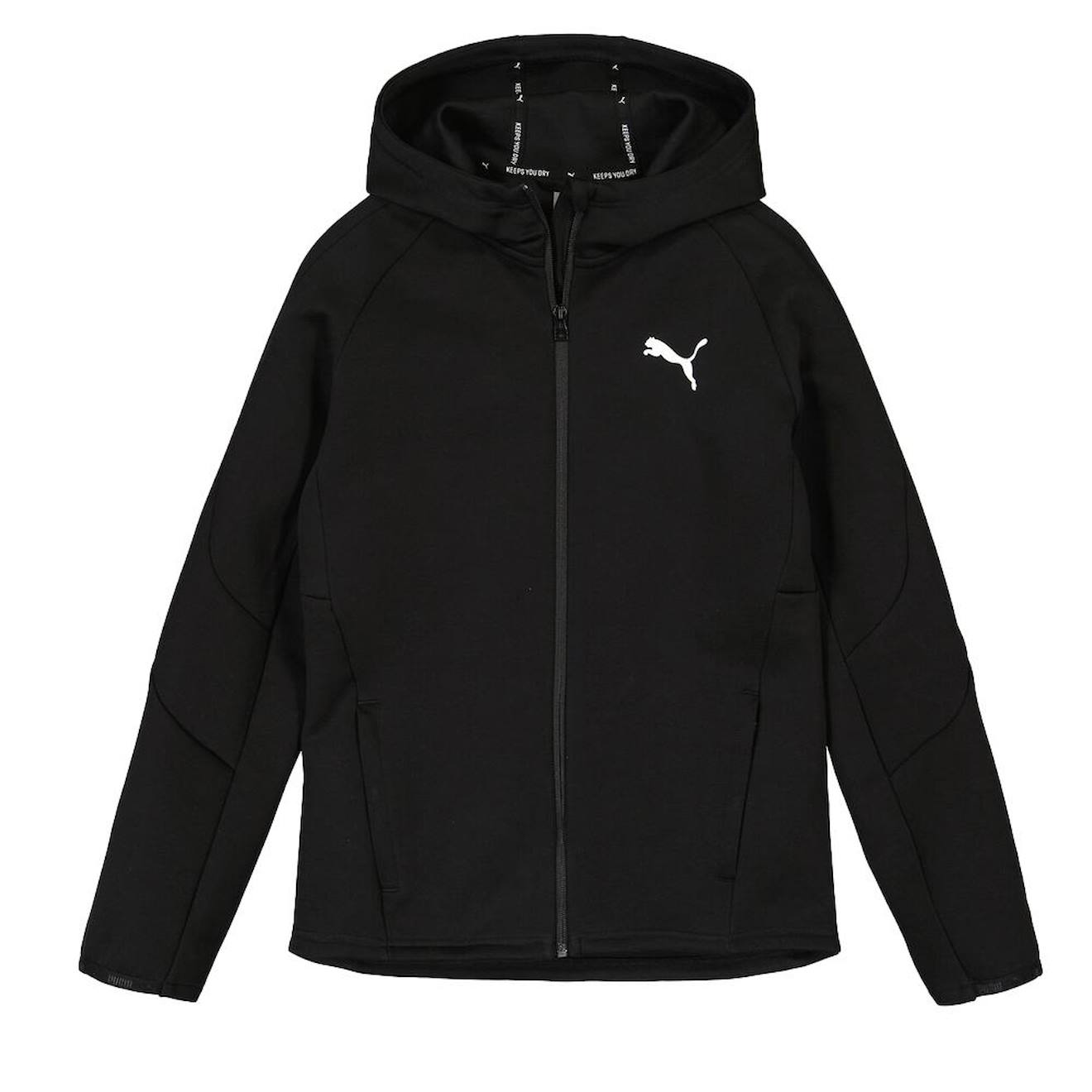 Veste Capuche Zip Evostripe Hoodie Noir