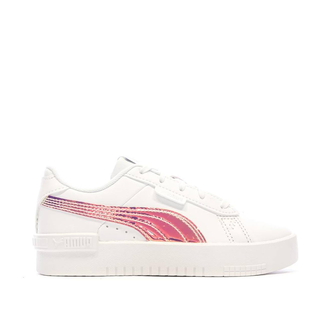 Baskets Fille Jada Holo Blanc