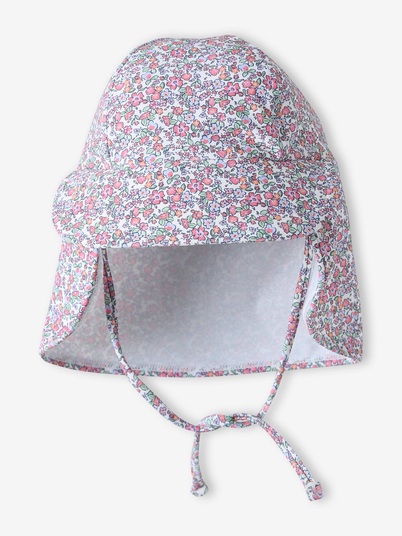 Casquette bébé fille anti UV écru