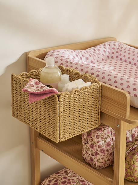 Vertbaudet - Panier de rangement pour table à langer FESTON beige