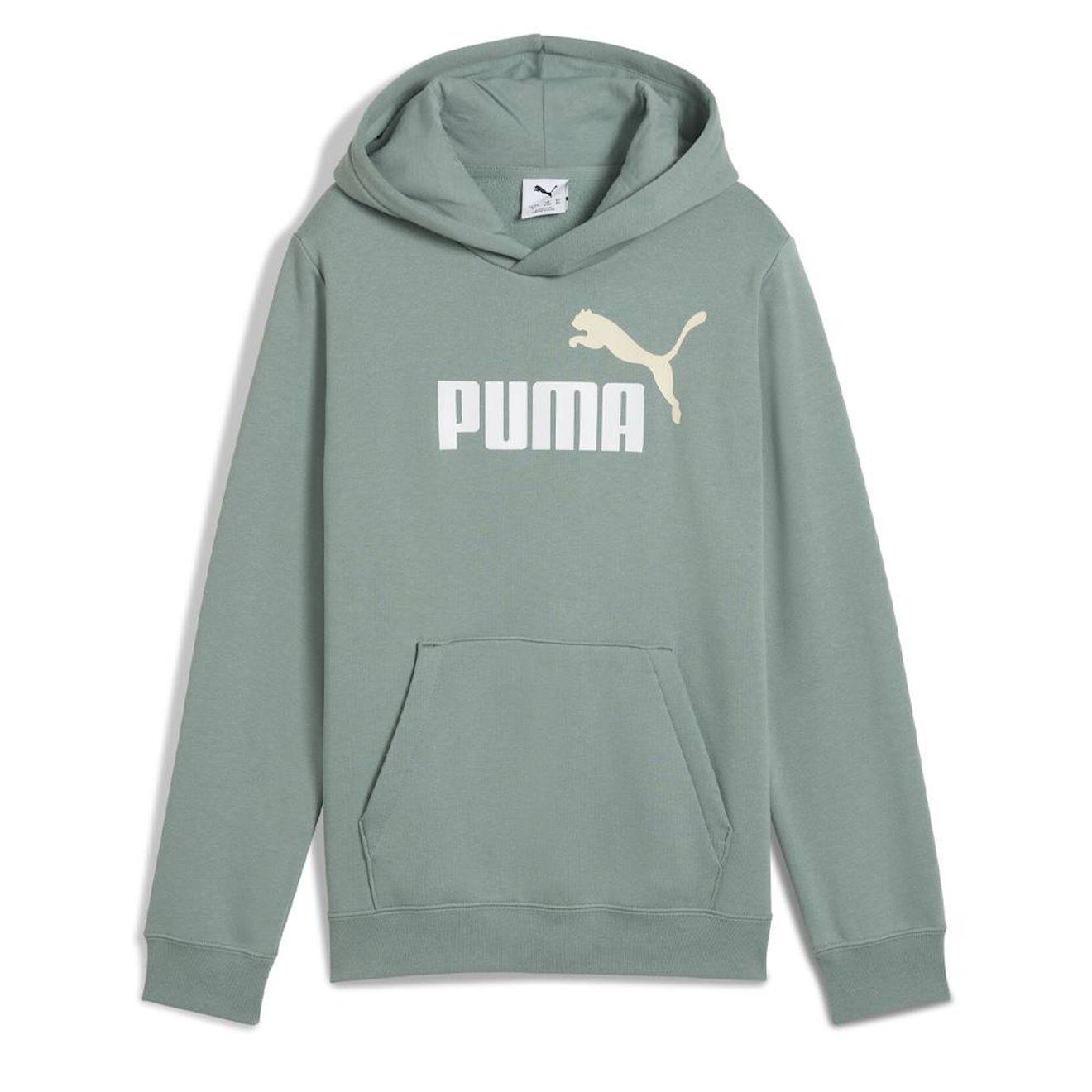 Sweat À Capuche Garçon Ess2 Color Vert