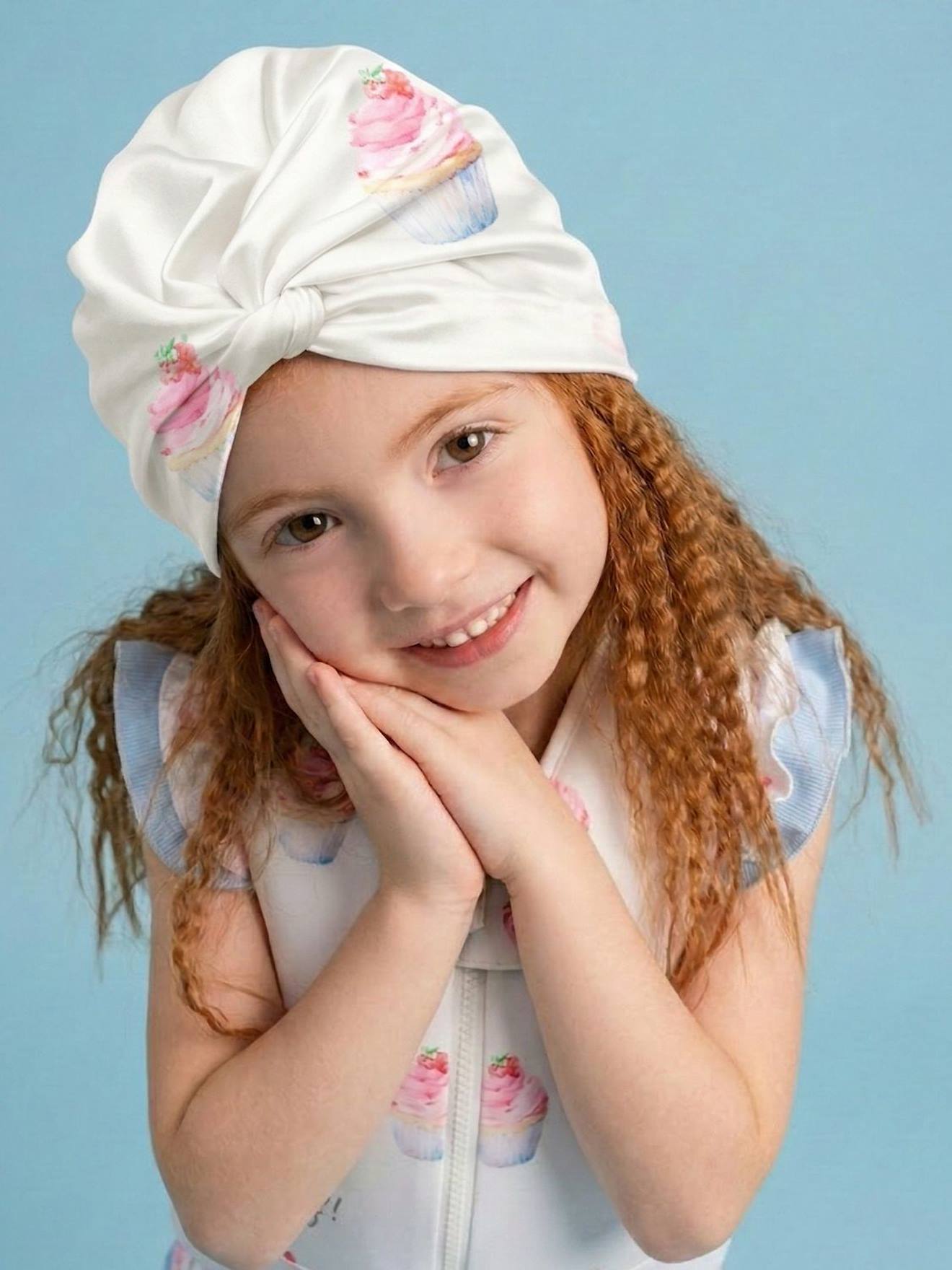 Turban De Bain Rversible Anti-uv Fille Blanc 13 €