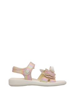 Chaussures-Chaussures fille 23-38-Sandales-Sandales en cuir avec des papillons appliqués maudi