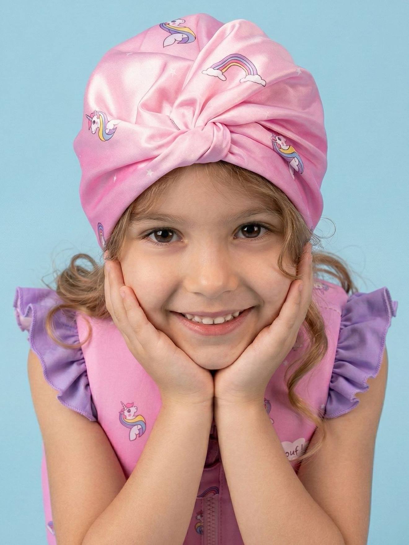 Turban De Bain Rversible Anti-uv Fille Violet 13 €