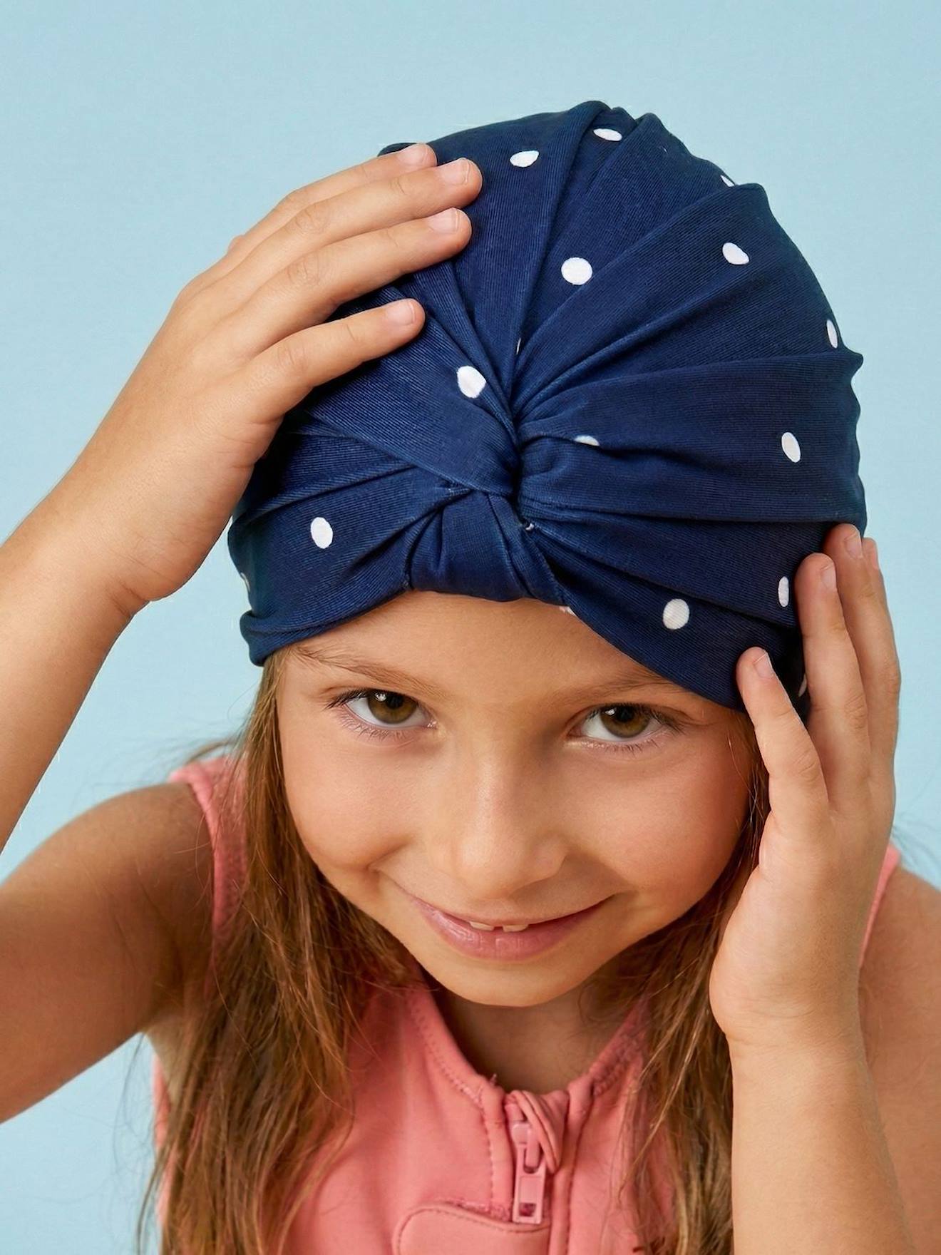Turban De Bain Rversible Anti-uv Fille Bleu Marine 13 €