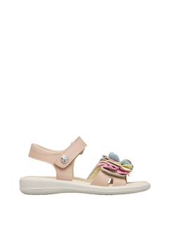 Chaussures-Chaussures fille 23-38-Sandales-Sandales en cuir avec des fleurs salya