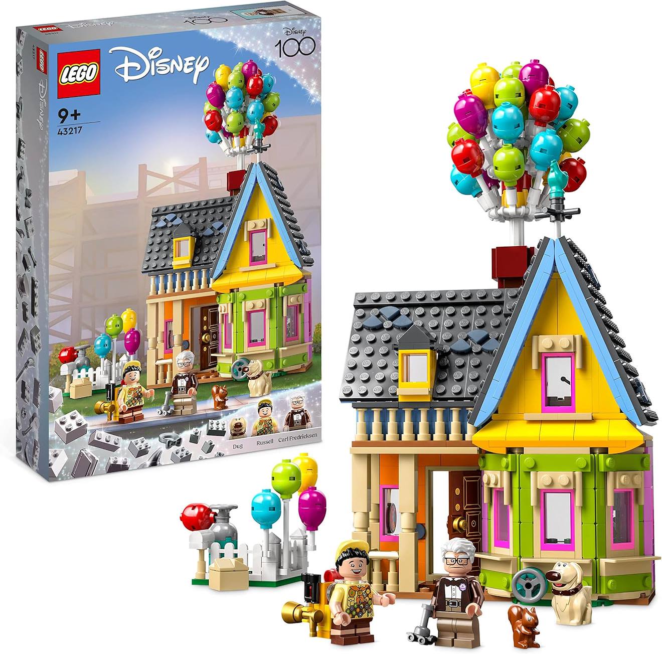 Ensemble De Construction Lego Disney Pixar Là-haut 43217 Maison Emblématique Avec Minifigurines dès 9 Ans Multicolore
