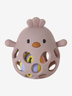Jouet-Premier âge-Hochet poussin en silicone