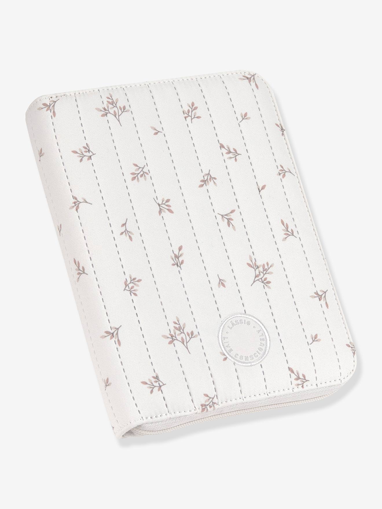 Pochette carnet de santé LÄSSIG blanc imprimé