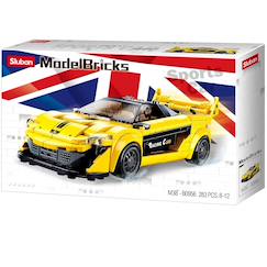 Jouet-Model bricks - super voiture anglaise jaune