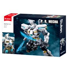 Jouet-Jeux d'imagination-Jeux de construction-Robot pr mecha blanc
