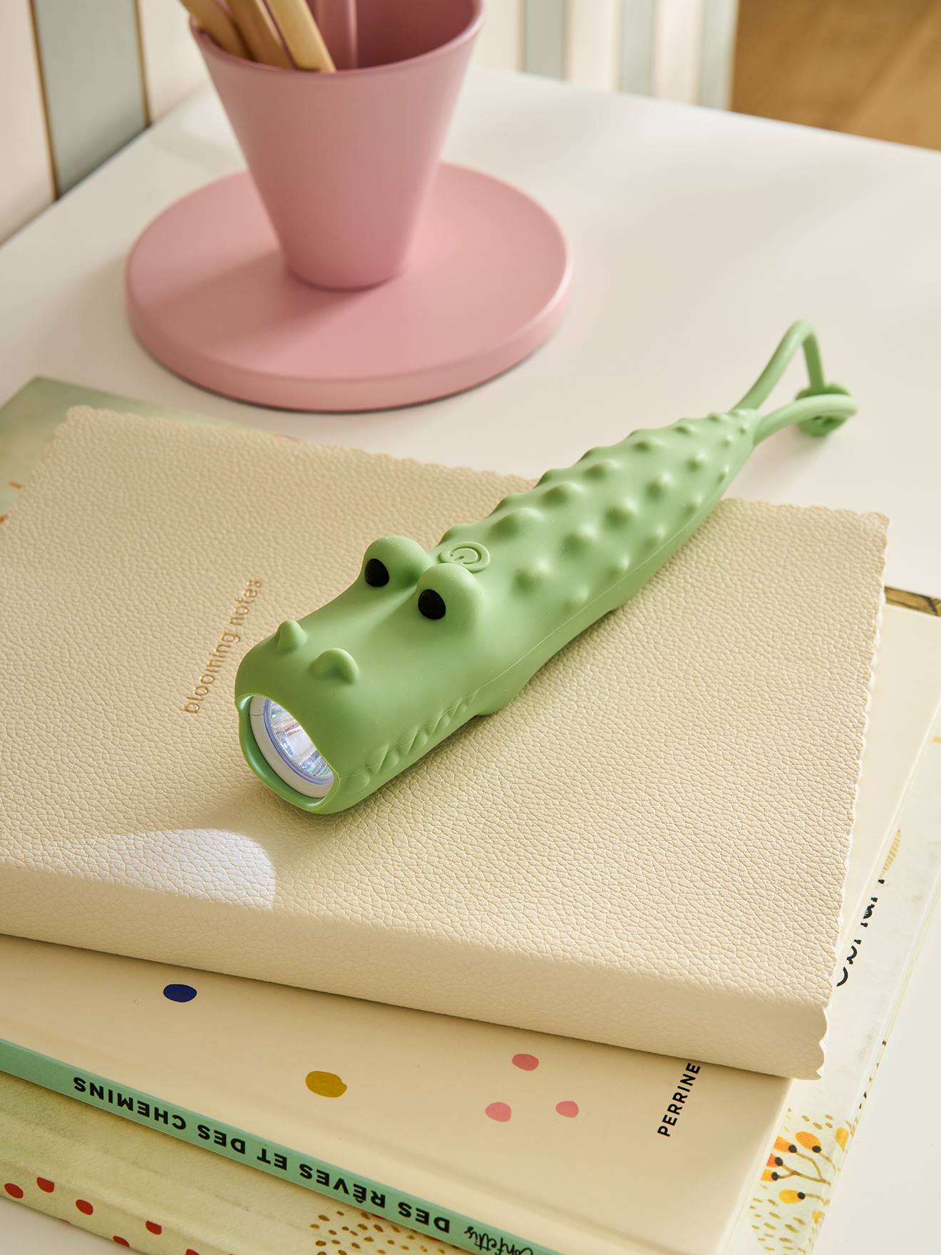 Veilleuse Crocodile vert sauge