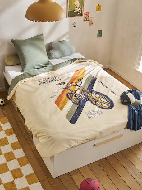 Parure housse de couette et taie d'oreiller enfant BMX sable 5 - vertbaudet enfant 