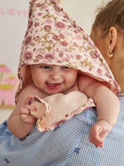 Puériculture-Toilette de bébé-Le bain-Cape de bain et gant LATIKA