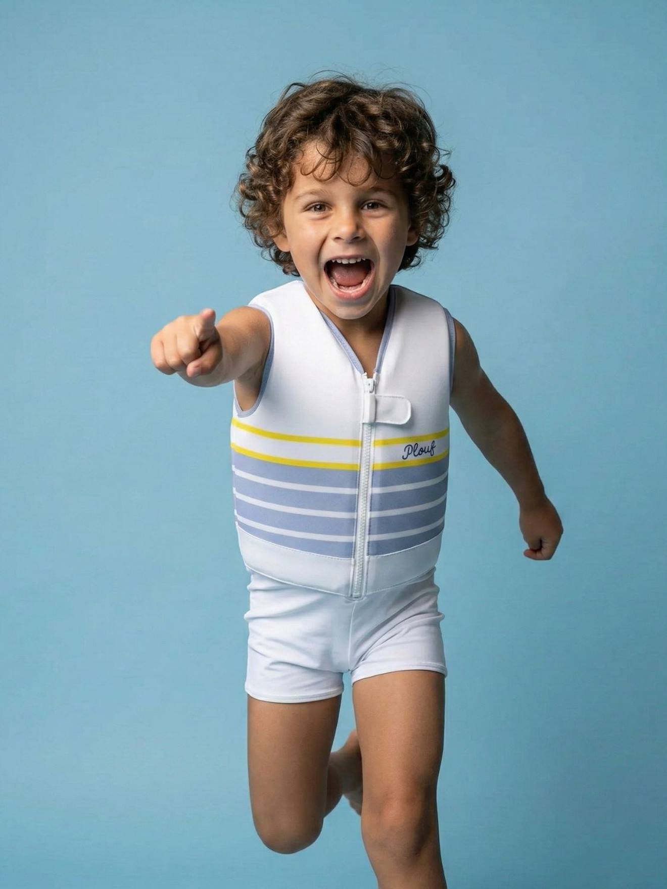 Maillot De Bain Flottant Enfant - Corsaire Blanc