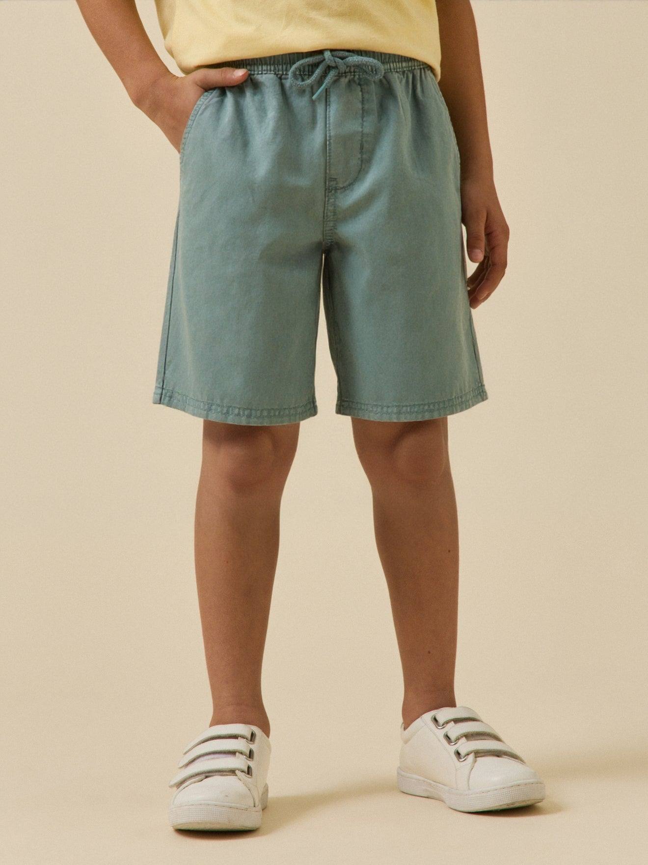 Bermuda Taille Élastiquée Garçon Aqua