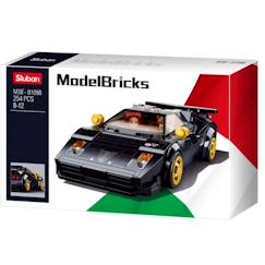 Jouet-Model bricks - voiture de sport italienne noire