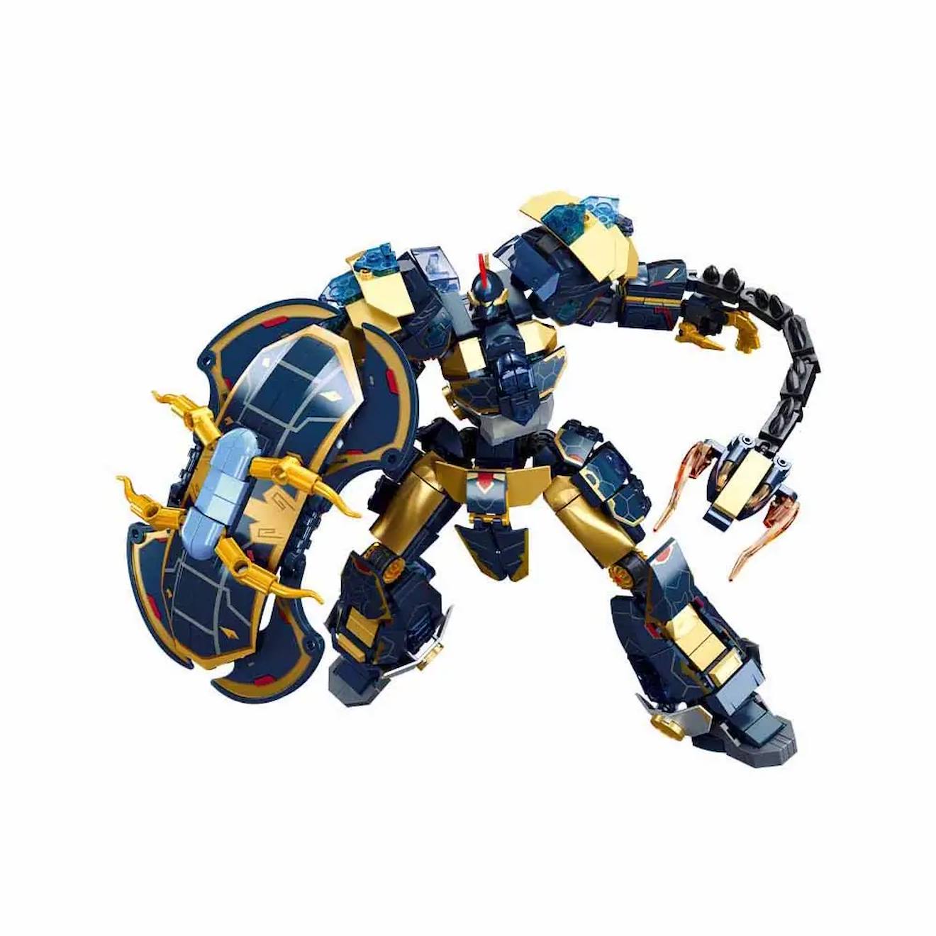 Robot Pr Mecha Black Tortoise Bleu