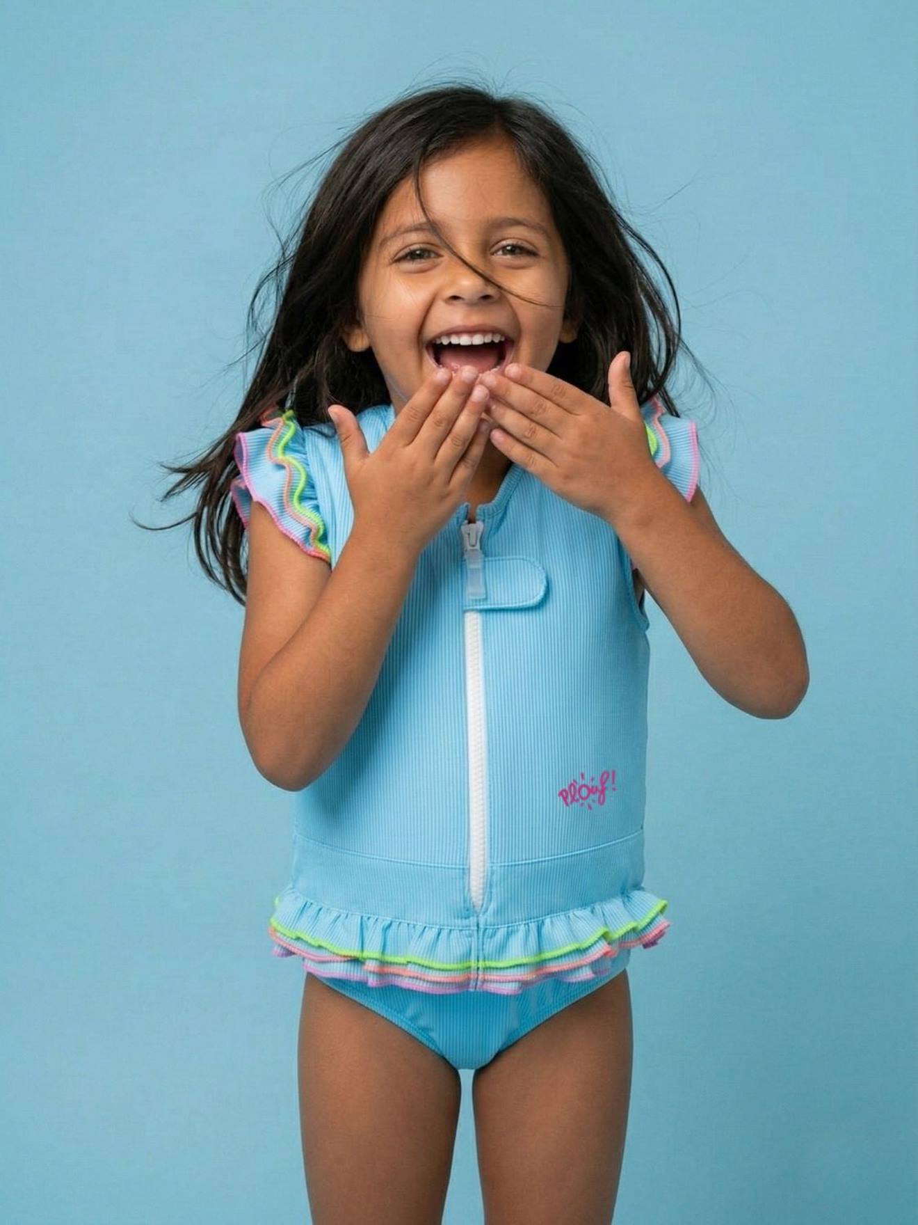 Maillot De Bain Flottant Enfant - Nana Bleu Ciel