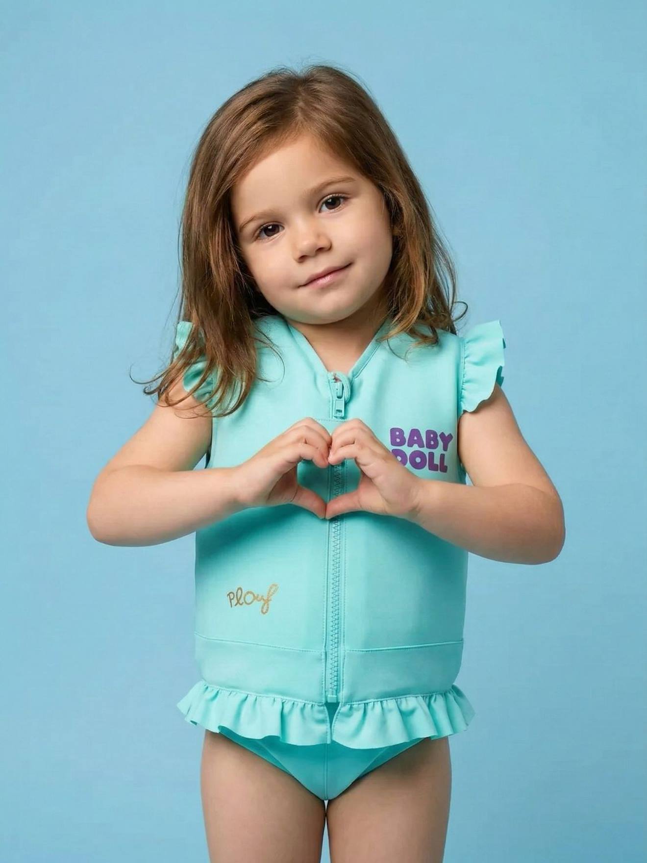 Maillot De Bain Flottant Enfant - Baby Doll Bleu Turquoise 41 €
