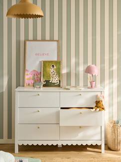 Chambre et rangement-Chambre-Commode enfant 6 tiroirs feston bois