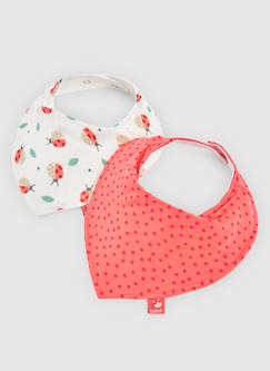 Puériculture-Repas-Pack de 2 bavoirs pour bébé en coton imprimé