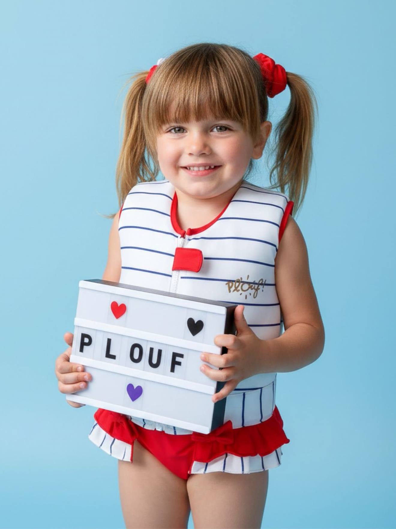 Maillot De Bain Flottant Enfant - Marinette Blanc