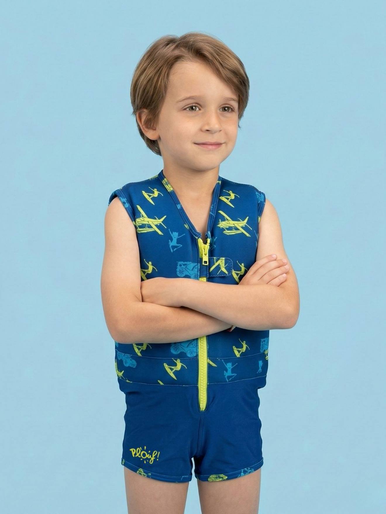 Maillot De Bain Flottant Enfant - Baby Hero Bleu