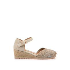 Sandales compensées filles synthétique boucle  - vertbaudet enfant