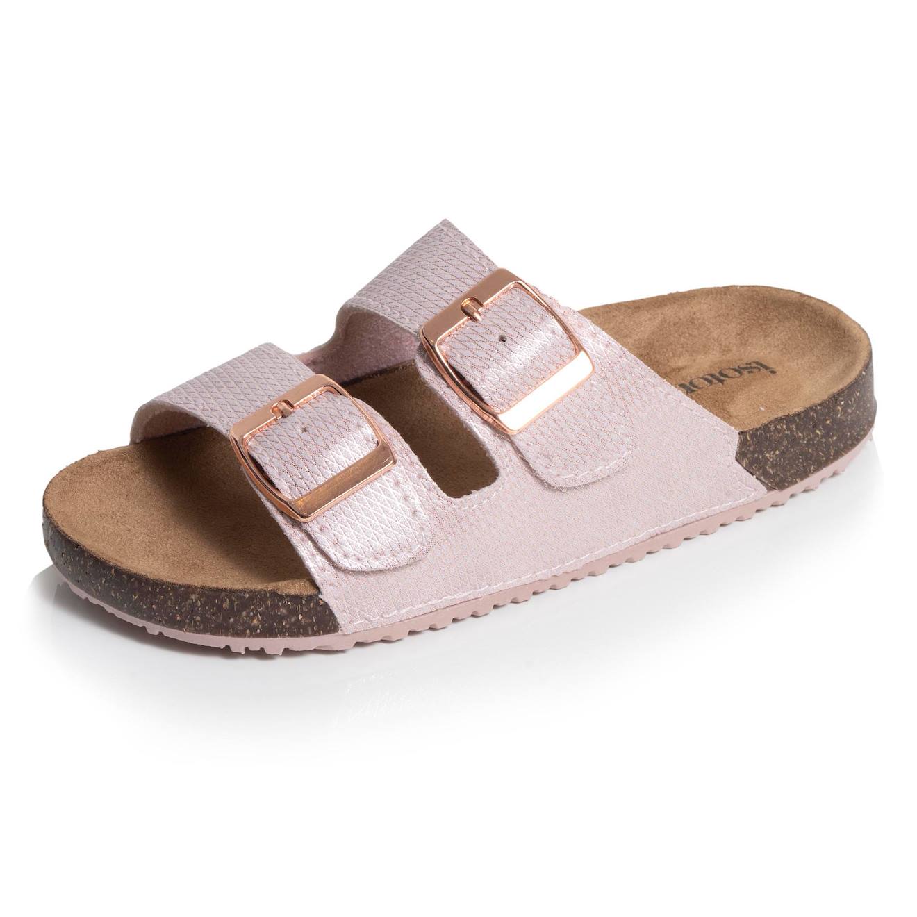 Sandales De Plage À Doubles Brides - Semelle Confortable Et Légère Rose Sandales De Plage À Doubles Brides - Semelle Confortable Et Légère Rose