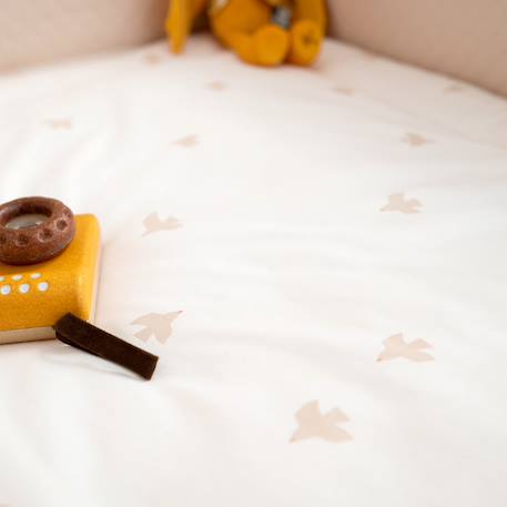 Tapis de parc et jeu - jersey moelleux Flower print+Gold dots print+Piuma ecru+Piuma moka+Stars grizou 15 - vertbaudet enfant 