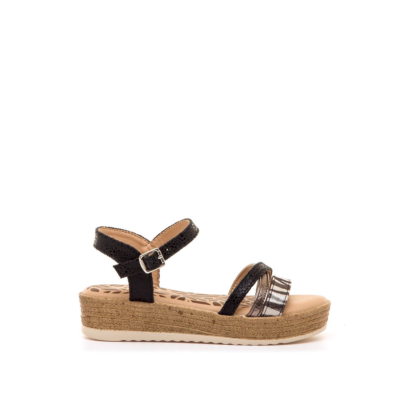 Sandales Filles Synthétique Boucle Black