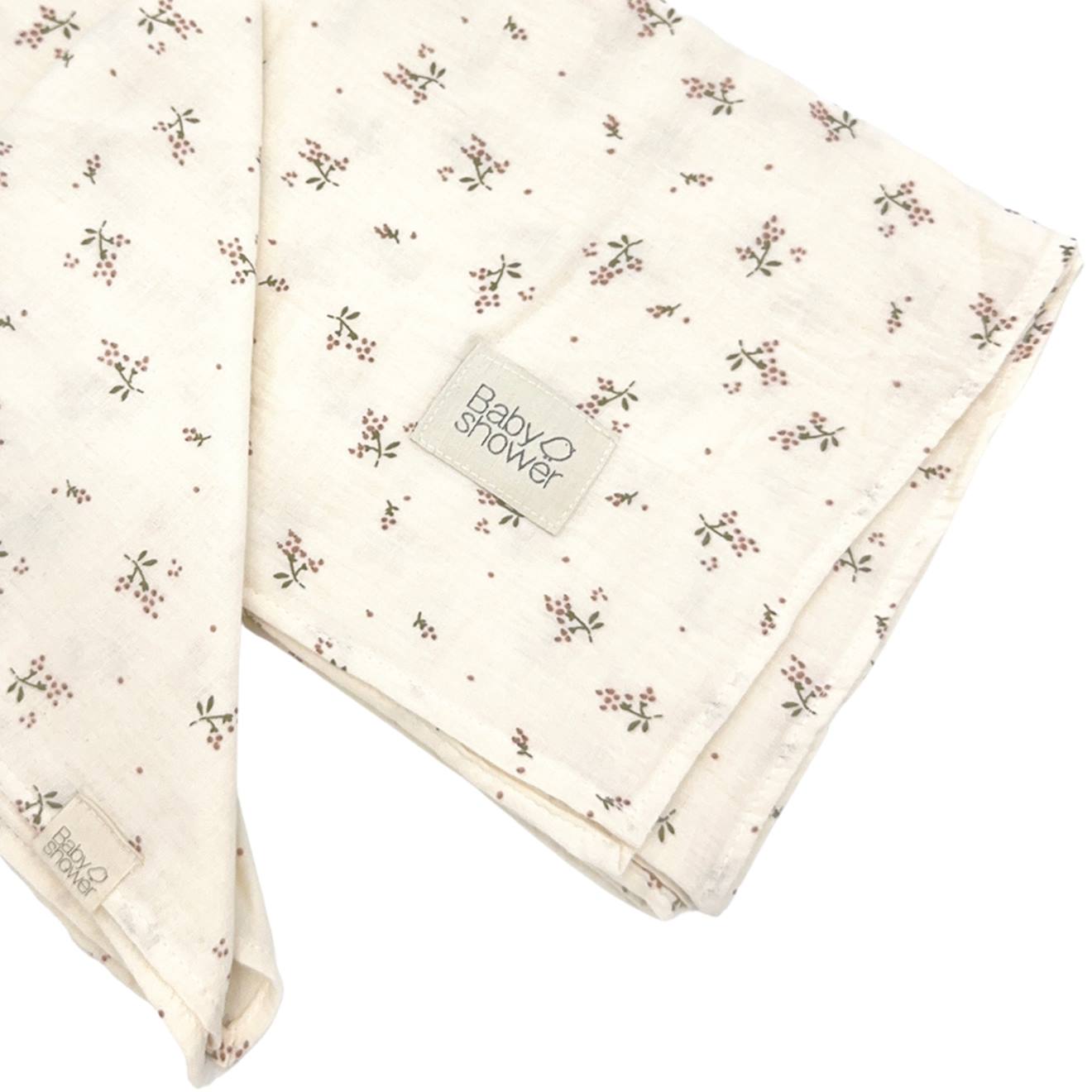 Lot De 2 Langes Minimax Roseberry (140 X 100 Cm) Ecru, Vert, Rose (Babyshower) - Image 1