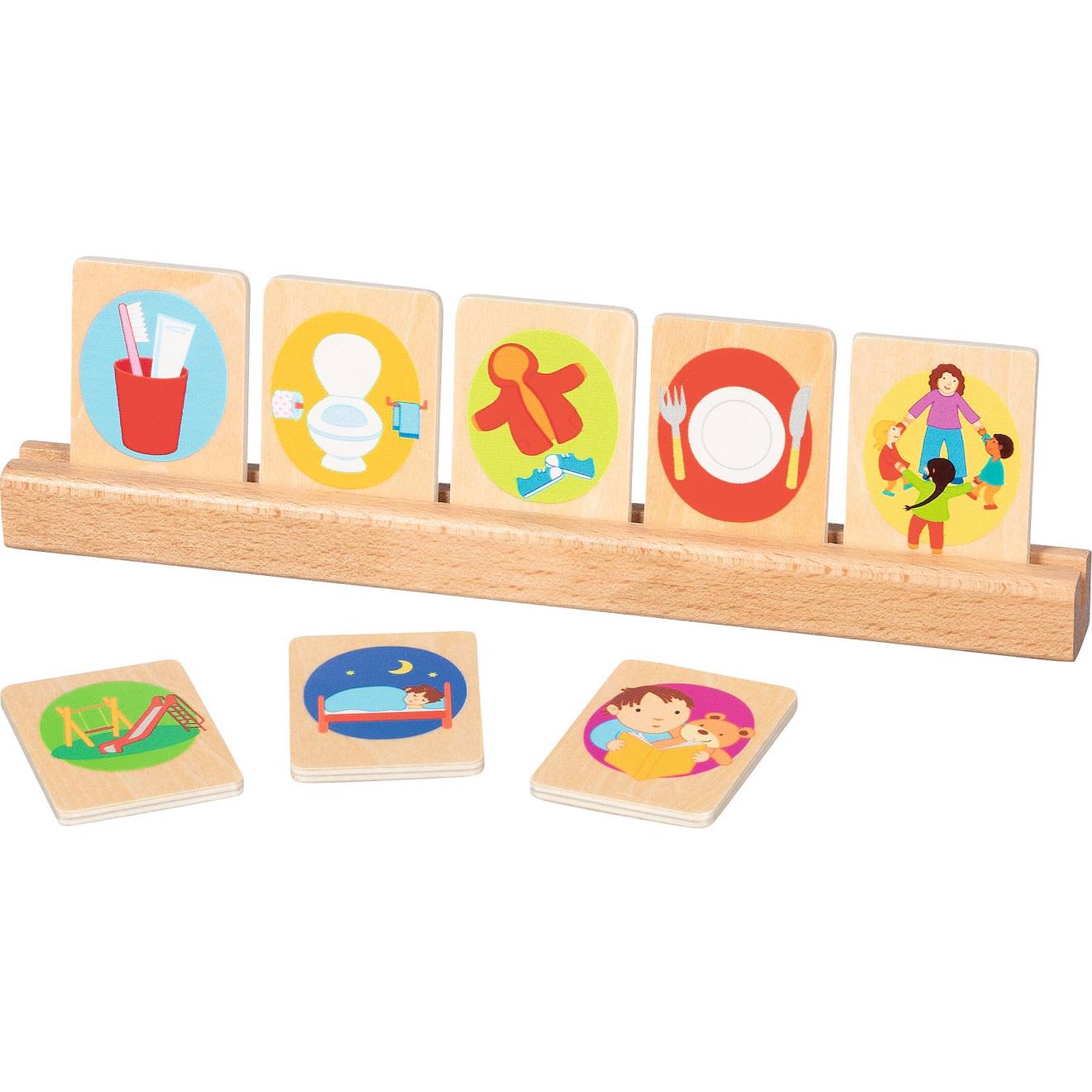 Cartes D'activités Quotidiennes Pour Enfant Beige
