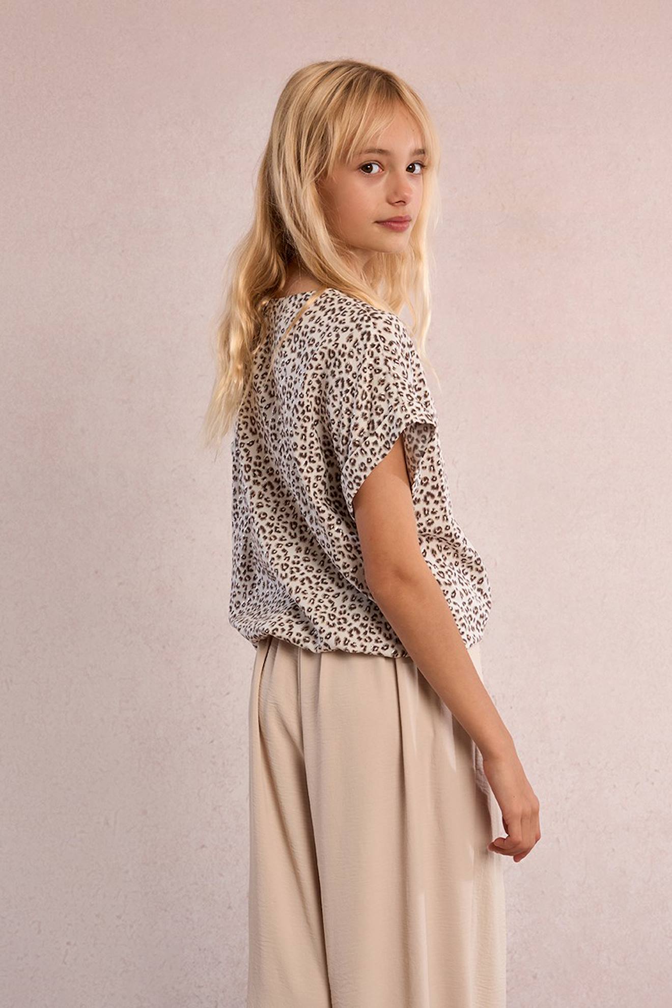 Top Imprimé Léopard Offwhite Maude