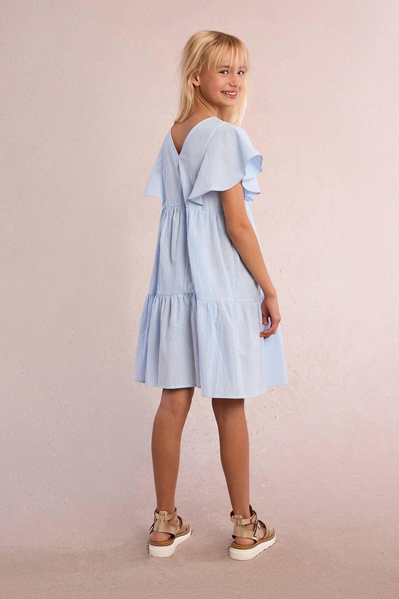 Robe Junior IZ Byer - Taille 9, Bleu Marine Et Rose/corail, Sans Manches, Neuve Avec étiquettes