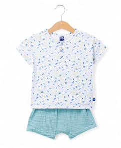 Ensemble short + haut 100% coton bébé garçon  - vertbaudet enfant