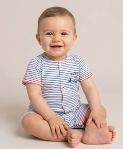 -Combishort 100% coton bébé garçon